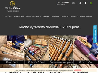 Ručně vyrobená luxusní dřevěná pera značky Michal Čiliak - WOOD DESIGN