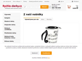 Levné dárky na internetu z eShopu Rychlé Dárky.