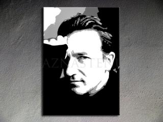 Maľovaný POP ART obraz na stenu Bono-U2