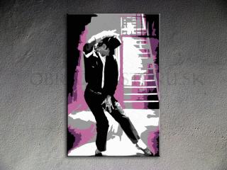 Maľovaný POP ART obraz na stenu Michael Jackson
