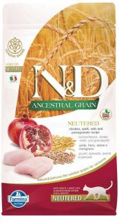 N&D Ancestral Grain Cat Neutered Chicken Pomegranate 5 kg