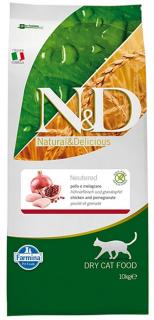 N&D Prime Cat Neutered Chicken Pomegranate 10 kg