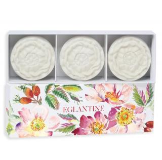 Eglantine, Fragonard, parfémovaná mýdla v dárkové krabičce, 3 x 75 g