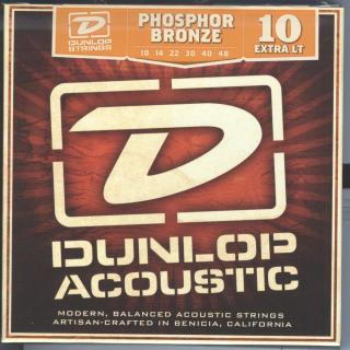 Dunlop Acoustic Phosphor Bronze Guitar String Set, Extra Light, .010-.048