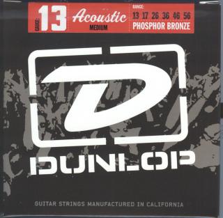 Dunlop Acoustic Phosphor Bronze Guitar String Set, Medium, .013-.056