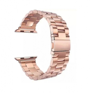 Kovový řemínek pro hodinky Apple Watch 45mm (44,42mm) Barva: Růžová