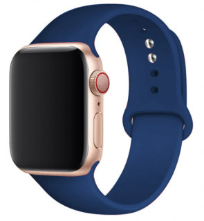 Silikonový náramek pro Apple Watch 45mm (44,42mm) Barva: Modrá