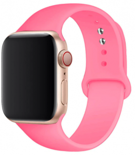 Silikonový náramek pro Apple Watch 45mm (44,42mm) Barva: Růžová