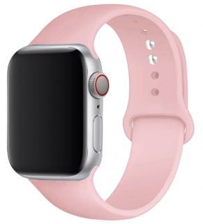 Silikonový náramek pro Apple Watch 45mm (44,42mm) Barva: Starorůžová
