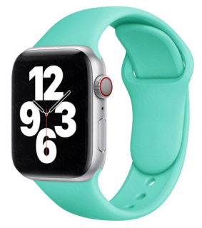 Silikonový náramek pro Apple Watch 45mm (44,42mm) Barva: Tyrkysová