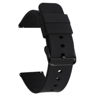 Silikonový náramek pro chytré hodinky - 22mm Barva: Černá