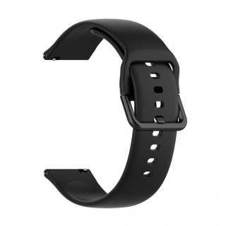 Silikonový náramek pro chytré hodinky velikost S - 20mm (Amazfit, Samsung, Garmin, Honor, Huawei) Barva: Černá