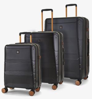 Sada cestovních kufrů ROCK TR-0238/3 ABS/PC - černá