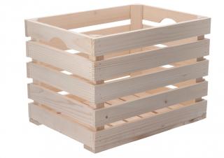 Dřevěná bedýnka 40 x 30 x 30 cm