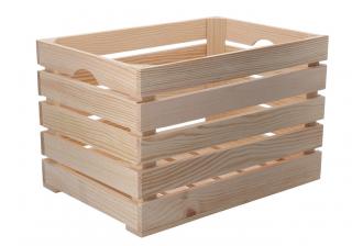 Dřevěná bedýnka 46 x 32 x 30 cm