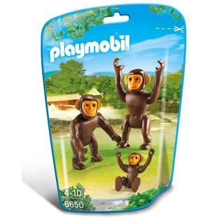 Stavebnice Playmobil život v Zoo: rodinka šimpanzů