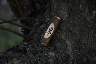 Amulet vikingský - láska, ELSKA kutatá kožené šňůrka: bez šňůrky