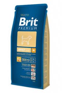 Brit Premium Dog Adult M 15kg + ROZVOZ ZDARMA (BRNO)
