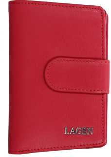 Kožená peněženka Lagen - červená