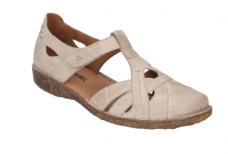 Uzavřené kožené dámské sandály Josef Seibel béžové Velikost: 38