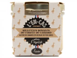 Královské konfitované kachní rillety s kachním foie-gras (25%) 90 g