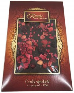 Kamila Chocolates Hořká čokoláda s malinami, jahodami a ostružinami 70 g