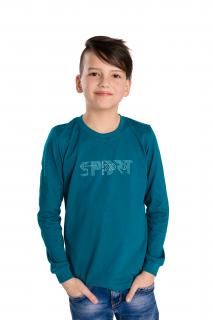 Chlapecké tričko SPORT ACTIVE dlouhý rukáv Velikost: 134, Barva: Petrolejová