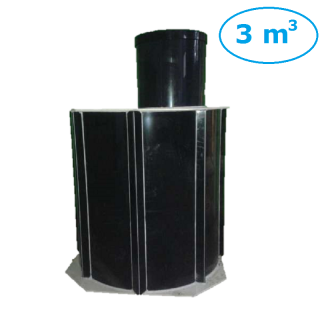 Akumulační plastová jímka 3 m3 (Akumulační plastová jímka nesamonosná 3 m3)