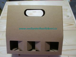 Dárková krabice na med 3x0,5kg (3x420ml)
