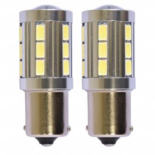 Bílá LED žárovka BA15S, CANBUS, 21 SMD, 1ks (BA15S LED 21 SMD)