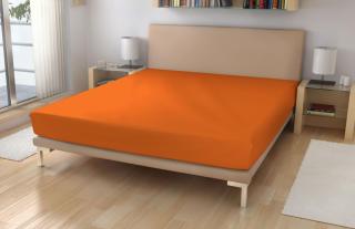 Polášek Prostěradlo Jersey Tmavě oranžové 90x200 cm