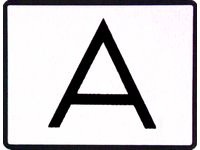 Reflexní tabule "A" - pevná