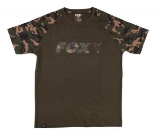 Fox Triko Camo Khaki Chest Print T-Shirt