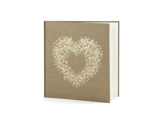 Svatební fotoalbum / kniha hostů, 20,5 x 20,5 cm, 22 stran