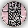 Mince 200Kč 650. výročí položení základního kamene Karlova mostu PROOF, stříbrná pamětní