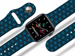 Apple watch řemínek Geometrie modrá barva designu: modrá, Rozměr: 38/40/41mm