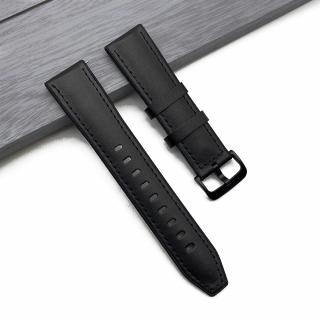 Elegantní kožený pásek na chytré hodinky - 20 mm Barva: Černá