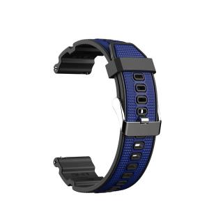 Měkký silikonový řemínek na chytré hodinky - 22 mm Barva: Modrá