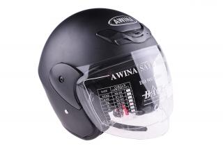 Moto helma na skútr černá TN8661 (Moto přilba otevřená pro skútr)