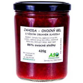 Jahoda - ovocný gel 420g