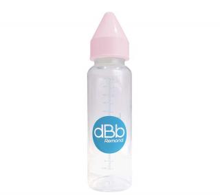 dBb dětská lahvička PP 360ml, savička 4+měs. Kaučuk, Pink
