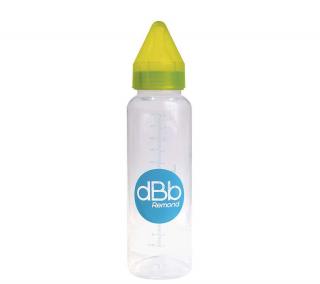 dBb dětská lahvička PP 360ml, savička 4+měs. silikon, Green