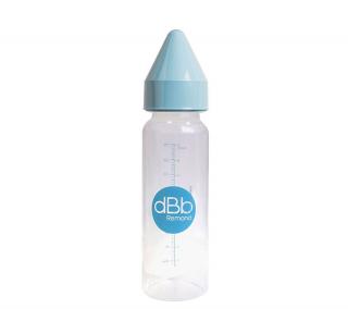 dBb kojenecká lahvička PP 270 ml, savička NN. Kaučuk, Sky Blue