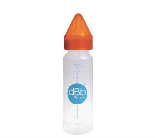 dBb kojenecká lahvička PP 270 ml, savička NN. Silikon, Orange