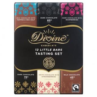 Divine dárkové balení 12 čokolád 6 příchutí 180g - EXPIRACE DO 09/2023