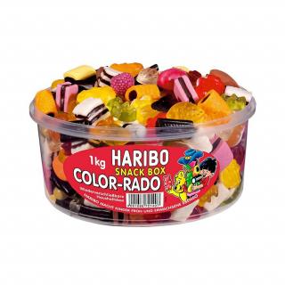 Haribo Color-Rado - Mix gumových a lékořicových bonbónů v dóze 1kg