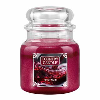 Svíčka Country Candle Pinot Noir - Červené víno 453g střední