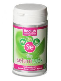 Finclub Selenitabs 120 tbl - organický selen, vitamín C, mangan, zinek
