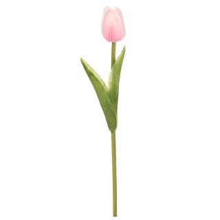 Umělá květina, tulipán růžový 1 ks