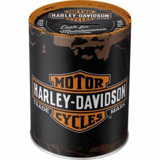 Pokladnička Harley Davidson plechovka (Kasička Harley Davidson)